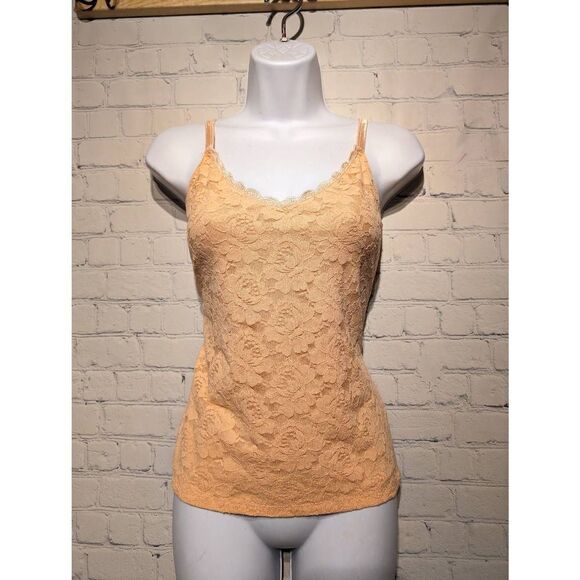 Fashion bug orange lined lace camisole size large - Picture 1 of 3